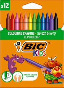 ביק קריון פלסטיק – סט 12 יחידות – BIC Kids Plastidecor ביק קריון פלסטיק – סט 12 יחידות – BIC Kids Plastidecor