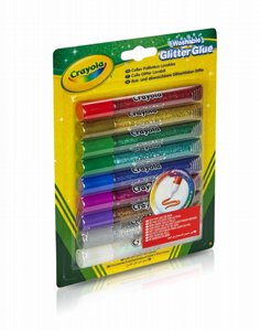 CRAYOLA קריולה חבילת 9 דבקים עם נצנצים CRAYOLA קריולה חבילת 9 דבקים עם נצנצים