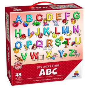 פאזל רצפה אותיות ABC ענק 48 חלקים פאזל רצפה אותיות ABC ענק 48 חלקים