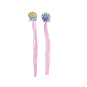 זוג סיכות תוספות שיער צדף בת הים זוג סיכות תוספות שיער צדף בת הים