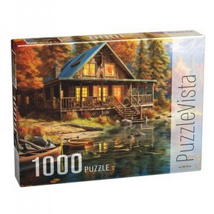 פאזל בית על נהר 1000 חלקים 2402 פאזל בית על נהר 1000 חלקים 2402