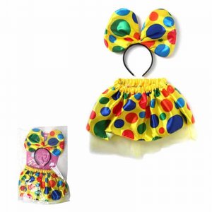 סט חצאית וקשת לליצנית סט חצאית וקשת לליצנית