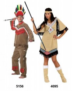 תחפושת זוגית אינדיאנית וצ'יף אינדיאני תחפושת זוגית אינדיאנית וצ'יף אינדיאני