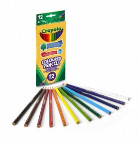Crayola קריולה עפרונות צבעוניים 12 צבעים Crayola קריולה עפרונות צבעוניים 12 צבעים