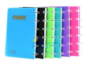 מחברת וקלסר ספילה "FIXBOOK" צבע שחור גודל A5 מחברת וקלסר ספילה "FIXBOOK" צבע שחור גודל A5