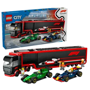 לגו סיטי משאית עם 2 מכוניות F1 לגו סיטי משאית עם 2 מכוניות F1