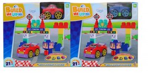 ערכת משחק חלקי בניה מקסי 21 חלקים + 2 רכבים Happy line ערכת משחק חלקי בניה מקסי 21 חלקים + 2 רכבים Happy line