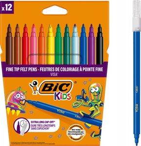 סט טושים 12 יחידות Kids VisaColor – חברת BIC סט טושים 12 יחידות Kids VisaColor – חברת BIC