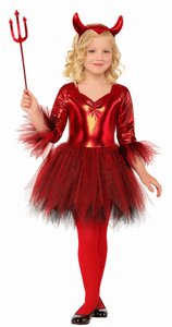 תחפושת שטנית אדומה עם חצאית טוטו תחפושת שטנית אדומה עם חצאית טוטו