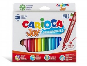 Carioca קריוקה JOY טושים דקים 36 צבעים Carioca קריוקה JOY טושים דקים 36 צבעים