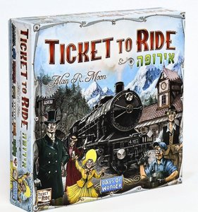 משחק Ticket to Ride טיקט טו רייד אירופה משחקי הקוביה משחק Ticket to Ride טיקט טו רייד אירופה משחקי הקוביה
