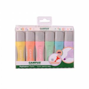 קמפוס מארז 6 יחידות לורד מדגיש זוהר פסטל קמפוס מארז 6 יחידות לורד מדגיש זוהר פסטל