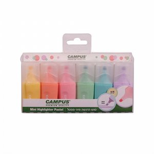 קמפוס מארז 6 יחידות לורד מדגיש זוהר מיני קמפוס מארז 6 יחידות לורד מדגיש זוהר מיני